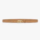 Fendi Women Narrow Belt with Loop and Fendi OLock Stud Buckle