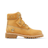 Jimmy Choo Women JC X Timberland/F Wheat Nubuck Leather Boots with Gold Glitter