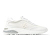 Jimmy Choo Women Memphis Lace UP/M White Neoprene and Leather Low-Top Trainers