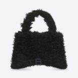 Balenciaga Women Fluffy Hourglass Top Handle Bag in Back