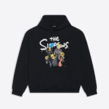 Balenciaga Women Simpsons Tm and 20th Television Hoodie Wide Fit in Black