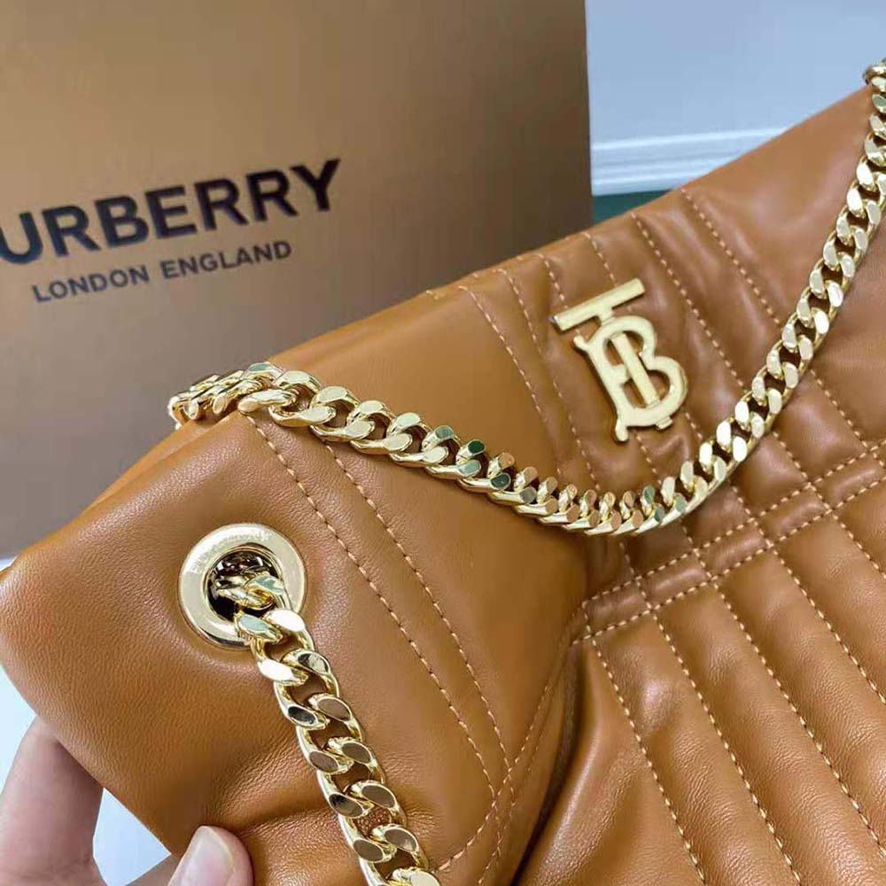 Burberry Medium Quilted Lambskin Lola Bucket Bag