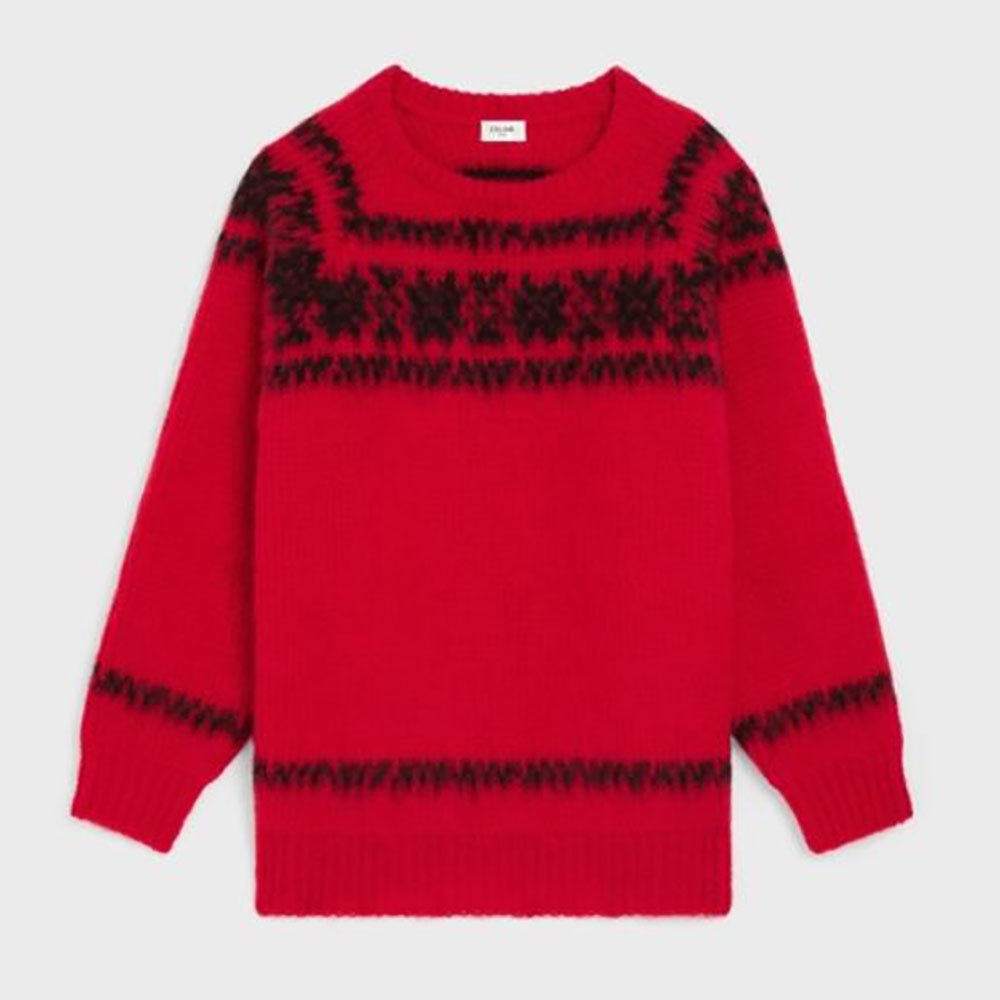 CELINE Boxy Sweater in Brushed Wool - ニット/セーター