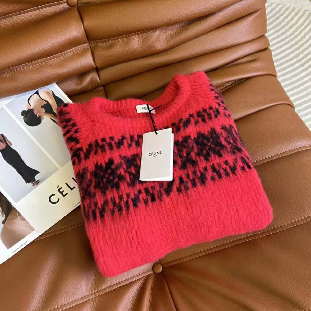 CELINE Boxy Sweater in Brushed Wool - ニット/セーター