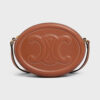 Celine Women Crossbody Oval Purse in Smooth Calfskin