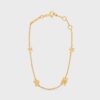 Celine Women Maillon Triomphe Multi Motifs Bracelet in Brass with Gold Finish