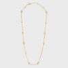 Celine Women Maillon Triomphe Multi Motifs Necklace in Brass with Gold Finish