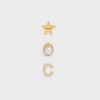 Celine Women Separables Celestial Set of 3 Studs in Brass with Gold Finish