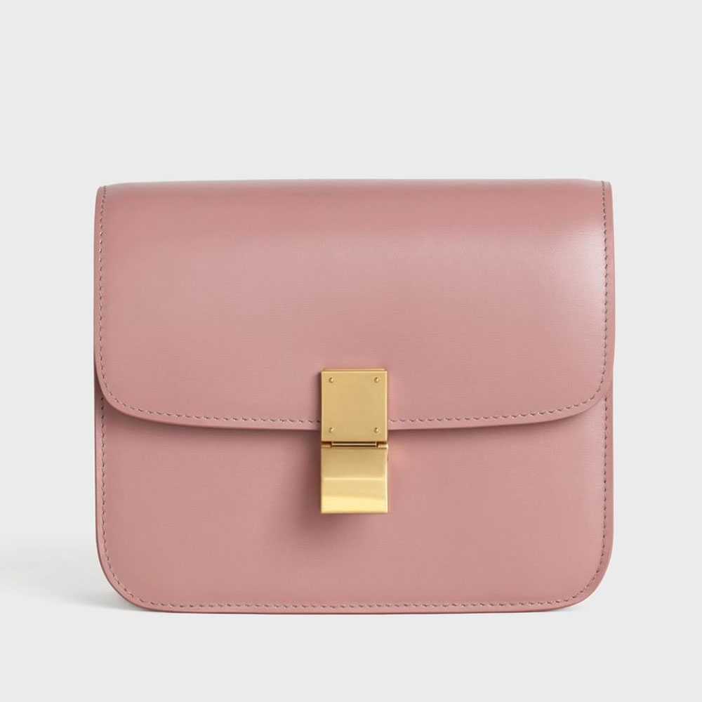 Celine Pink Box Calfskin Small Classic Bag - modaselle