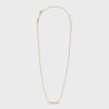 Celine Women Typo Necklace in Brass with Gold Finish