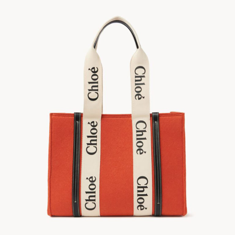 chloe woody tote with strap