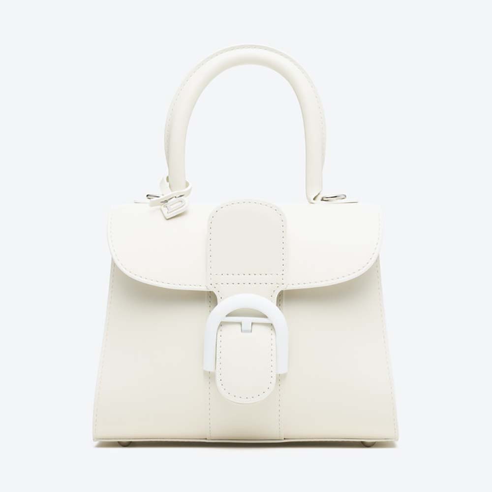 Delvaux Women Brillant Mini in Box Calf-White