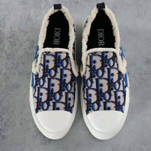 DIOR B23 HIGH-TOP SNEAKER. Beige, Black and Navy Blue Dior Oblique Tapestry