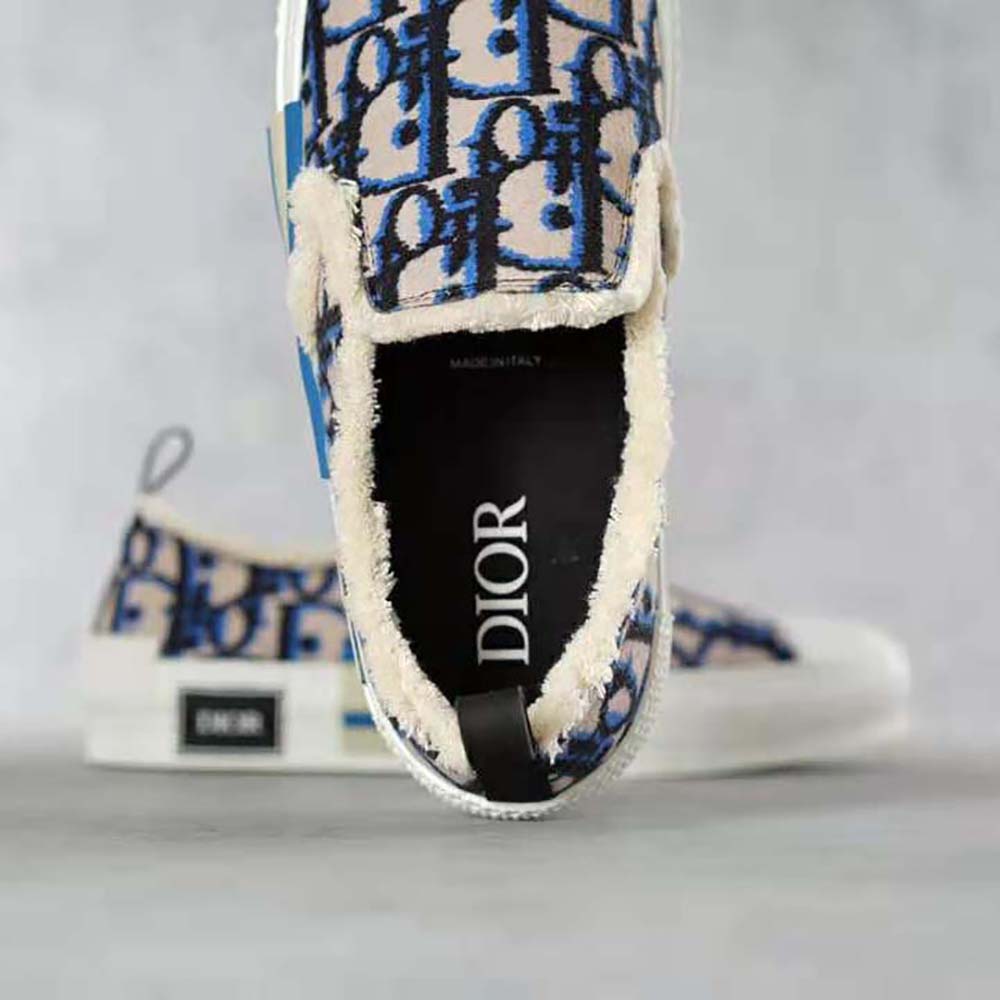 DIOR B23 HIGH-TOP SNEAKER. Beige, Black and Navy Blue Dior Oblique Tapestry