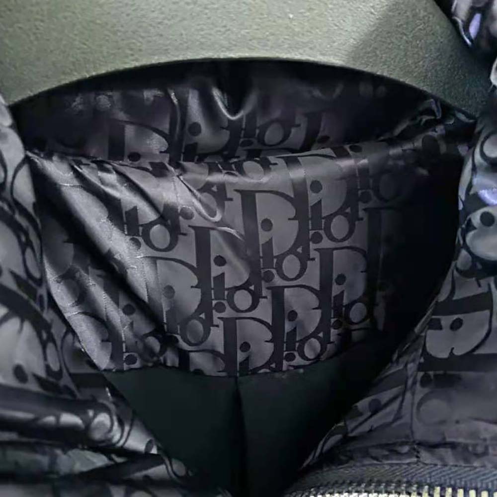 Dior Oblique Down Jacket Black Nylon Jacquard Men's - AW21 - US