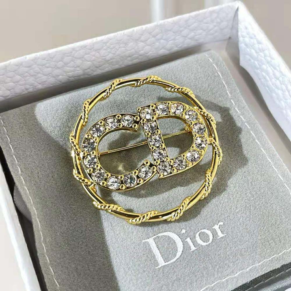 Christian Dior Lady Dior Clutch in Gold — UFO No More