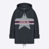 Dior Women Dioralps Hooded Anorak Blue Three-Tone Dior Star Technical Taffeta Jacquard
