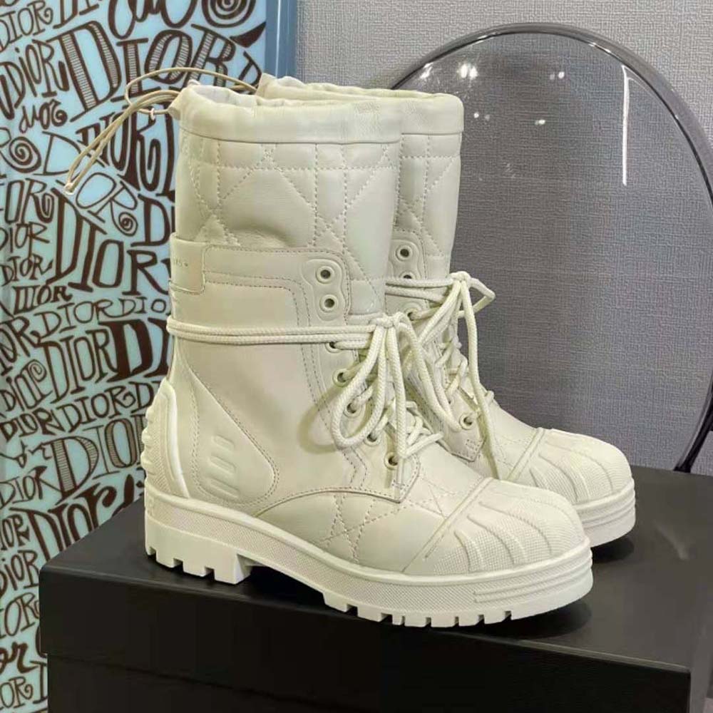 Dioriron Ankle Boot White  Womens Dior Boots ⋆ Rincondelamujer