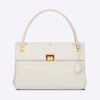 Dior Women Parisienne Bag Latte Smooth Calfskin-White