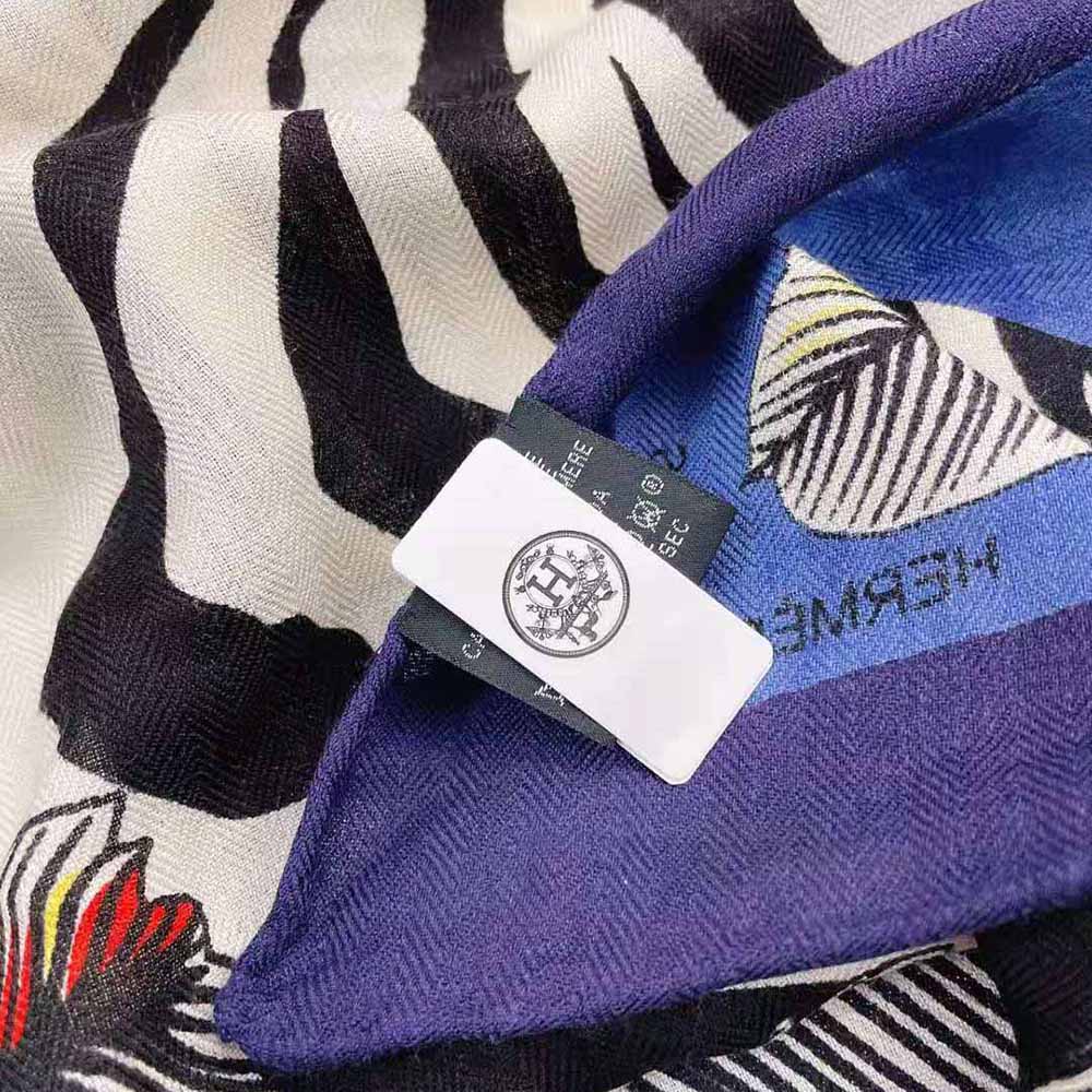 HERMES] Hermes Carenano 20 Zebra Pegasus Zebra Pegasus Silk Blue Ladi –  KYOTO NISHIKINO