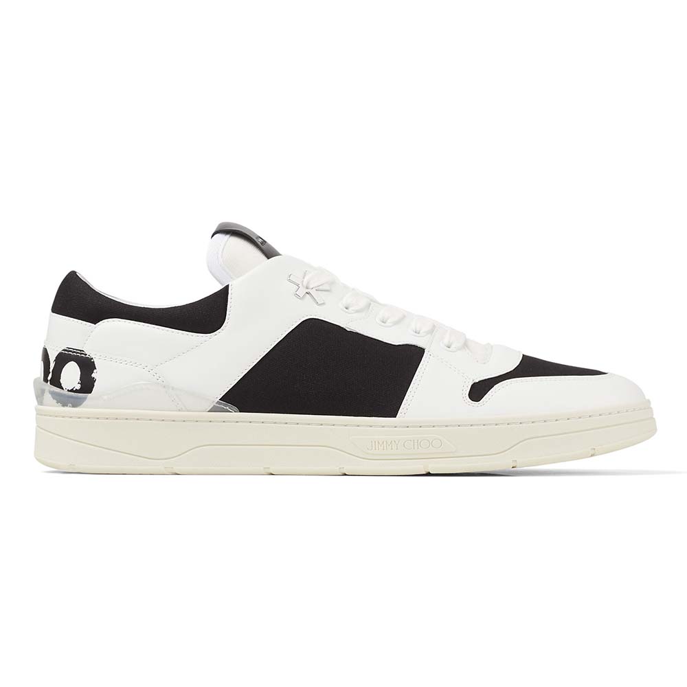 Jimmy Choo Unisex JC / Eric Haze Florent/M White Calf Leather and Black ...