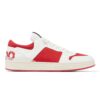 Jimmy Choo Unisex JC / Eric Haze Florent/M White Calf Leather and Red Canvas Trainers