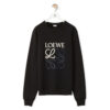 Loewe Women Anagram Sweatshirt in Cotton-Black