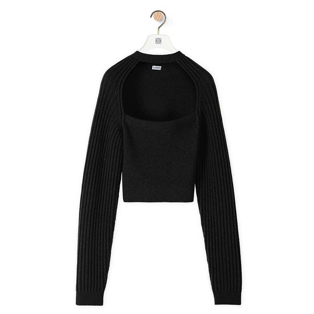 loewe cropped sweater