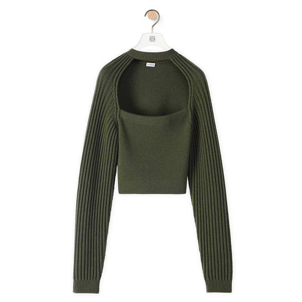 loewe cropped cardigan