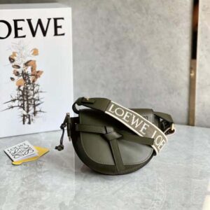 mini gate dual bag in soft calfskin and jacquard