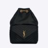 Saint Laurent YSL Women Joe Backpack in Lambskin-Black