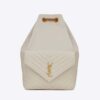 Saint Laurent YSL Women Joe Backpack in Lambskin-White