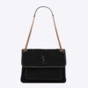 Saint Laurent YSL Women Niki Medium in Boucle Tweed and Smooth Leather