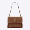 Saint Laurent YSL Women Niki Medium in Crinkled Vintage Suede