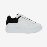 Alexander Mcqueen Women Oversized Sneaker Black Smooth Calf Leather