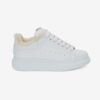 Alexander Mcqueen Women Oversized Sneaker White Smooth Calf Leather