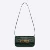 Balenciaga Women Gossip Small Bag in Extra Supple Crocodile Embossed Calfskin in Forest Green