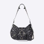 Balenciaga Women Le Cagole Medium Shoulder Bag in Black