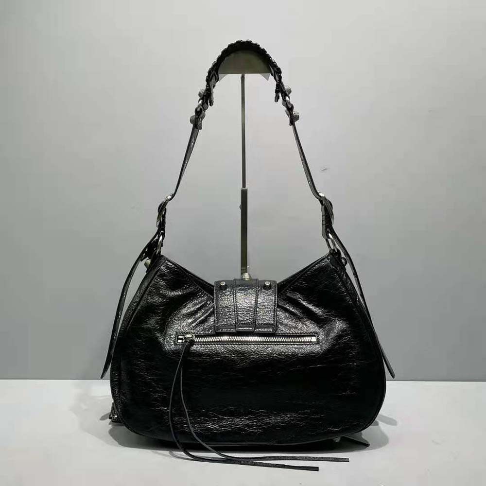 Balenciaga Women Le Cagole Medium Shoulder Bag in Black 3 Balenciaga Women Le Cagole Medium Shoulder Bag in Black - Image 3