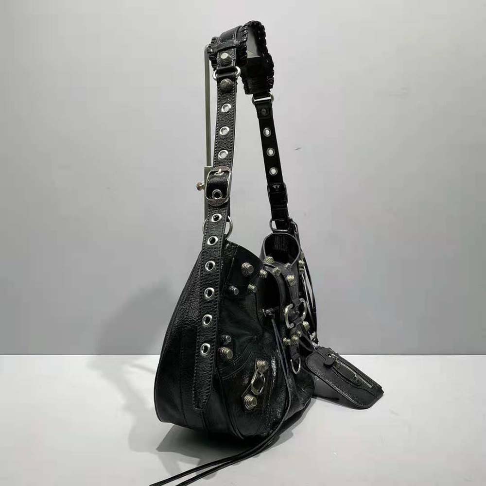 Balenciaga Women Le Cagole Medium Shoulder Bag in Black 4 Balenciaga Women Le Cagole Medium Shoulder Bag in Black - Image 4