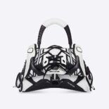 Balenciaga Women Sneakerhead Small Top Handle Bag in Black/White