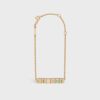 Celine Women Color Bracelet in Brass with Gold Finish and Enamel