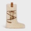 Celine Women Fur Laced-up Fur Boot in Shearling 6 Celine Women Fur Laced-up Fur Boot in Shearling