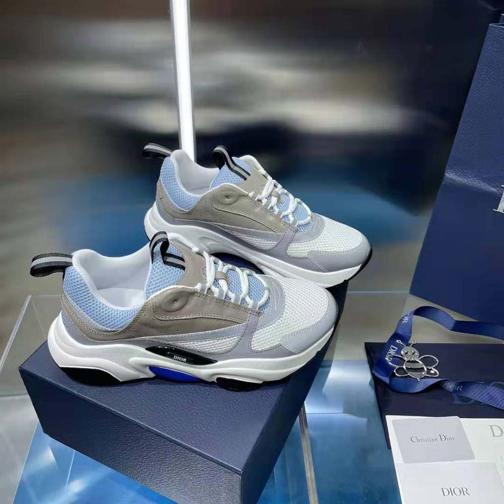 Dior B22 Sneaker - Blue, White & Grey – Designerent