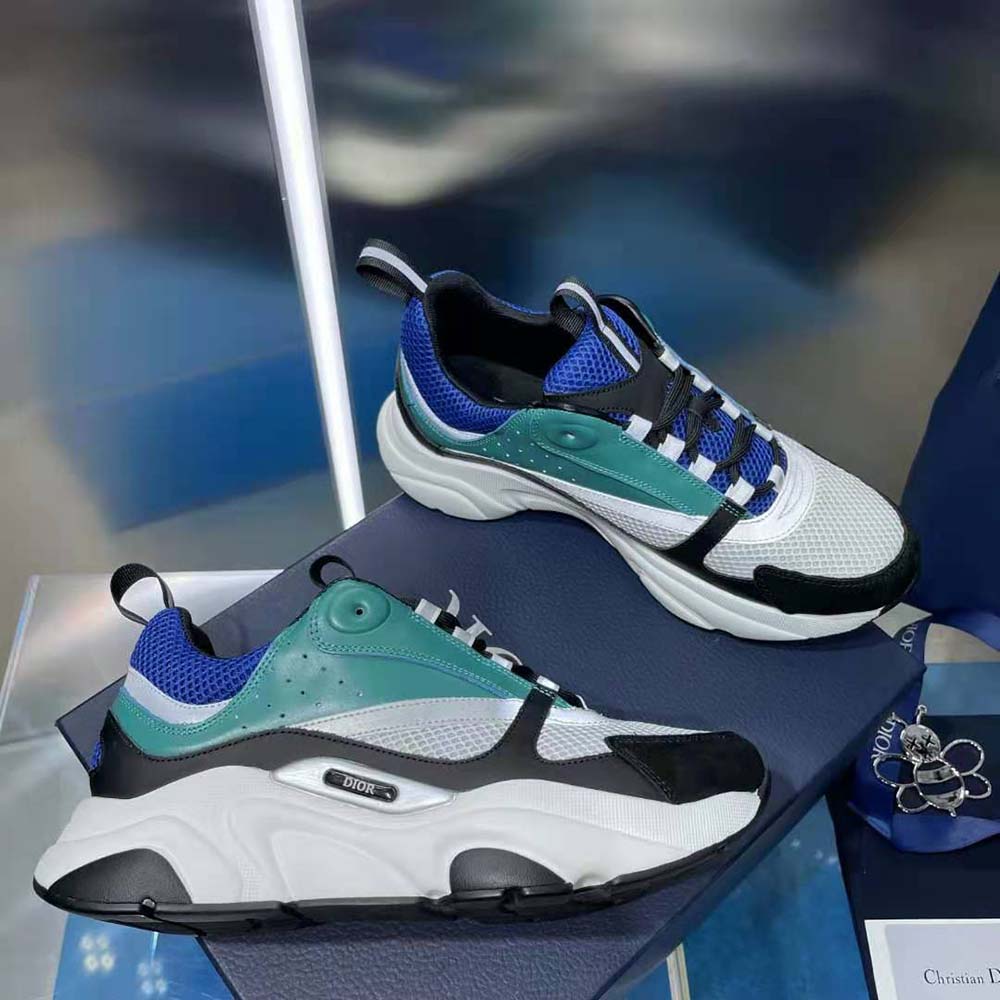 Dior 'B22' Blue/Deep Green Sneakers – Showroom LA