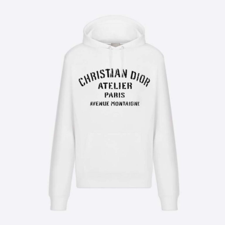Dior Women Oversized 'Christian Dior Atelier' Hooded Sweatshirt Black ...