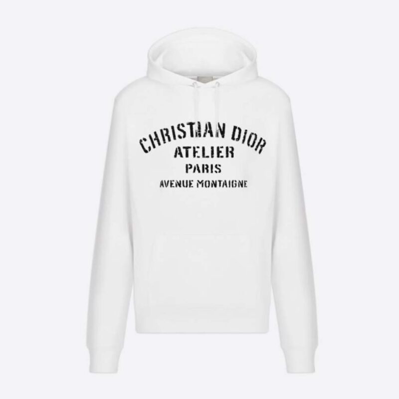 Dior Women Oversized 'Christian Dior Atelier' Hooded Sweatshirt Black ...