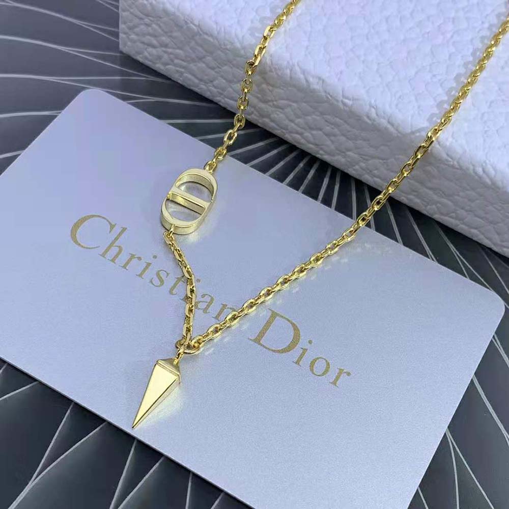 Dior Women Petit CD Necklace Gold 