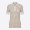 Dior Women Short-Sleeved Sweater Gold-Tone Technical Cashmere Jacquard 9 Dior Women Short-Sleeved Sweater Gold-Tone Technical Cashmere Jacquard