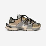 Dolce Gabbana D&G Men Mixed-Material Space Sneakers-Brown